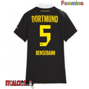 Borussia Dortmund Ramy Bensebaini #5 Seconda Maglia Femmina 2026-27 Manica Corta